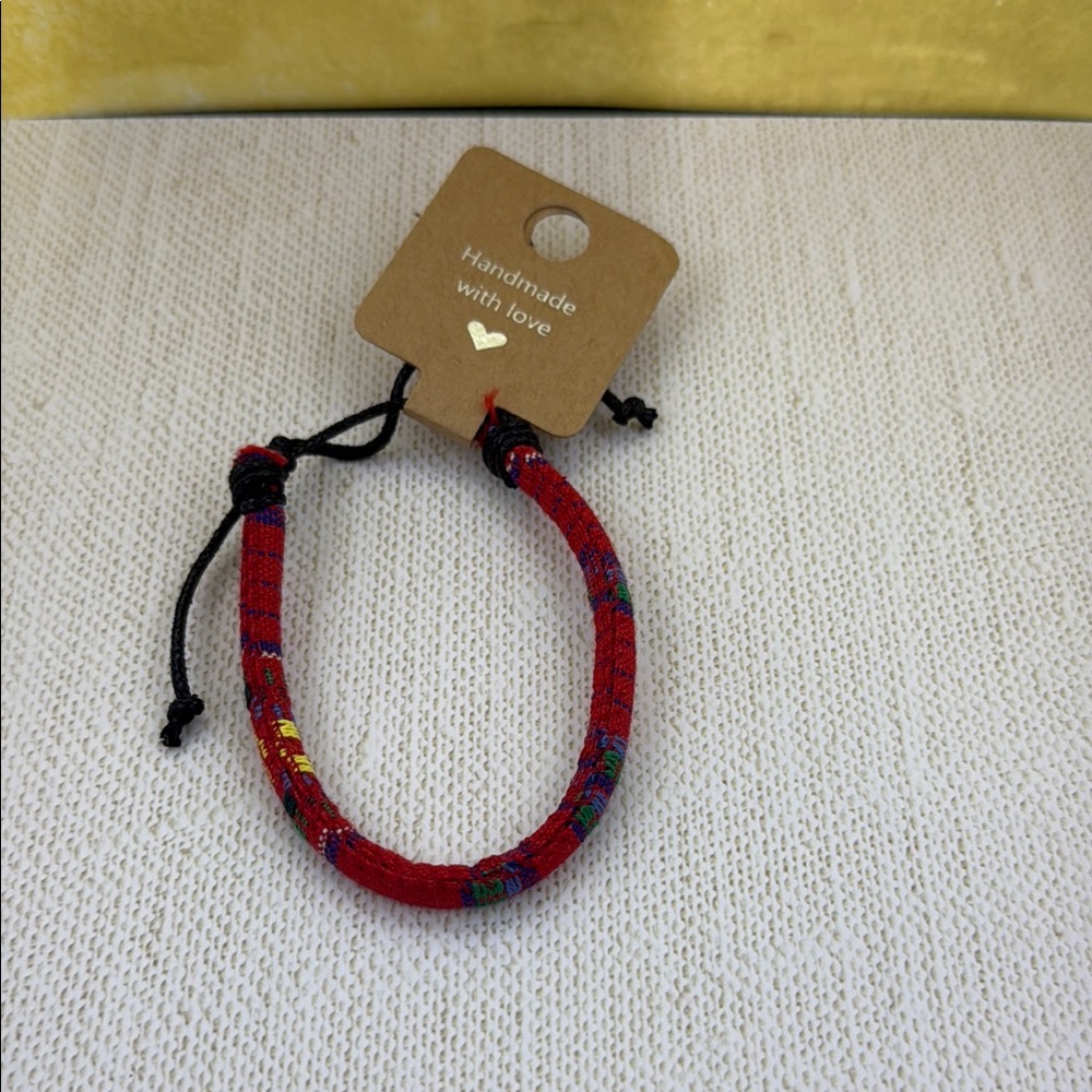 Handmade Red Rope Style Bracelet
